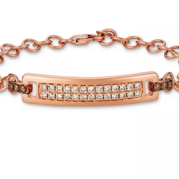 Levian 14k Gold Chain Bracelet. - Picture 10 of 12